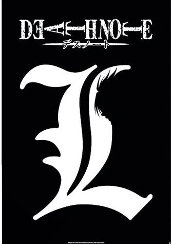 Plakát, Obraz - Death Note - L Symbol, 61 × 91.5 cm