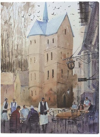 Obraz na plátně Rajan Dey - Ribe Cathedral, Denmark, 2 - 40×50 cm