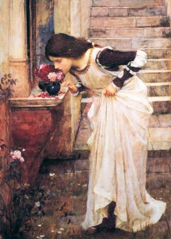 Umělecký tisk The Shrine, John William Waterhouse, 24 × 30 cm