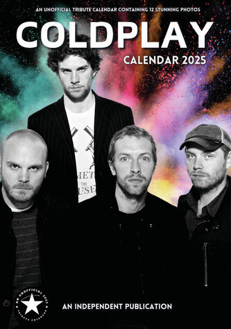 Kalendář 2025 Coldplay - Chris Martin, A3