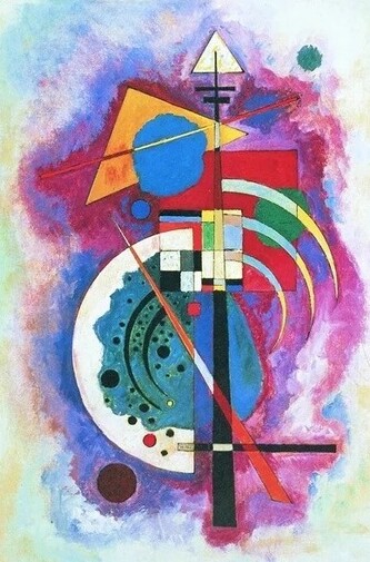 Umělecký tisk Pocta Grohmannovi, Wassily Kandinsky, 60 × 90 cm
