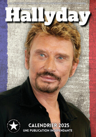 Kalendář 2025 Johnny Hallyday, A3