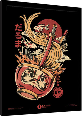 Obraz na zeď - Ilustrata - Darumas Ramen, 34.3 × 44.5 cm