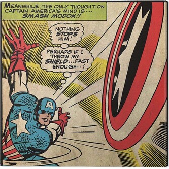 Obraz na plátně Captain Americe - Shield, 2 - 40×40 cm