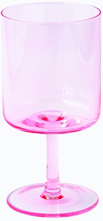 Sada dvou růžových skleniček na víno Rainbow Pink