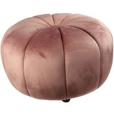 Designový taburet starorůžový velký