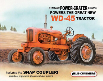 Plechová cedule ALLIS CHALMERS - wd45, 41 × 32 cm