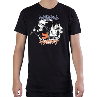 Tričko Naruto Shippuden - Naruto & Sasuke, L