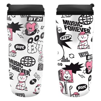 Cestovní hrnek BT21 - Music, 0,355 l