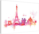 Obraz na plátně Summer Thornton - Paris Skyline, 2 - 80×60 cm