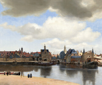 Obrazová reprodukce View of Delft, c.1660-61, Jan Vermeer, 40 × 35 cm