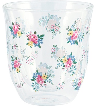 Zdobená sklenička Augusta White