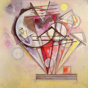 Obrazová reprodukce On the Points (1928), Wassily Kandinsky, 40 × 40 cm