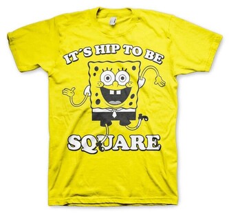 Tričko SpongeBob - It‘s Hip To Be Square, L