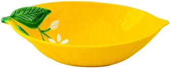 Porcelánová miska Fleurs Et Citrons ve tvaru citronu střední