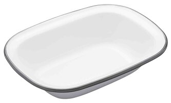 Smaltovaná zapékací mísa Living Nostalgia bílá