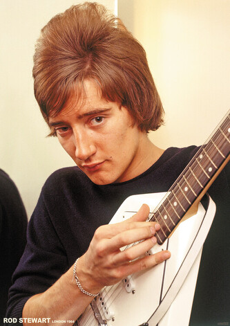 Plakát, Obraz - Rod Stewart - RSG with Vox 12-string 1964, 59.4 × 84 cm