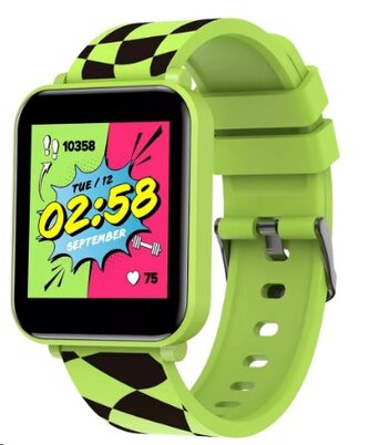 CANYON smart hodinky Joyce KW-43 GREEN, 1,54" IPS, 512MB paměť, IP67, 25 sport.režimů, 3 hry, music