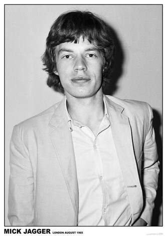 Plakát, Obraz - Mick Jagger - Rediffusion TV Studio, Wembley, London 27th August 1965, 59.4 × 84 cm