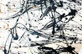 Plakát, Obraz - Pollock Inspired Grey Splash, 91.5 × 61 cm