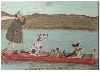 Obraz na plátně Sam Toft - Woofing Along on the Rinver, 2 - 30×40 cm