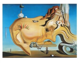 Umělecký tisk Salvador Dali - Le Grand Masturbateur, Salvador Dalí, 30 × 24 cm