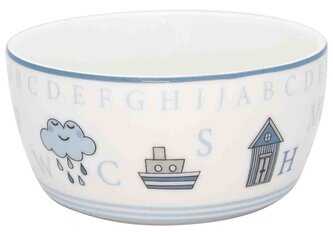 Dětská porcelánová miska Charlie Blue