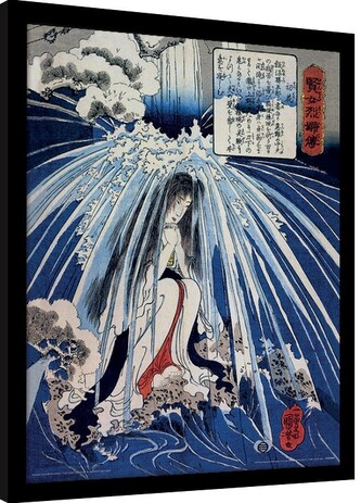 Obraz na zeď - Kuniyoshi - Tonosawa Waterfall, 34.3 × 44.5 cm