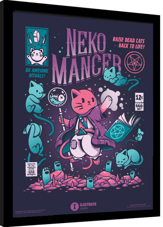 Obraz na zeď - Ilustrata - Nekomancer, 34.3 × 44.5 cm