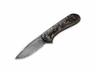 CIVIVI C907C-DS3 Elementum Damascus/CF Copper vreckový nôž 7,5cm, damašek, meď, uhlíkové vlákno