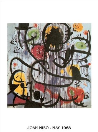 Umělecký tisk Květen 1968, Joan Miró, 24 × 30 cm