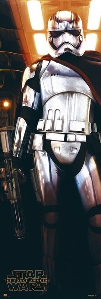 Plakát, Obraz - Star Wars - Captain Phasma, 53 × 158 cm