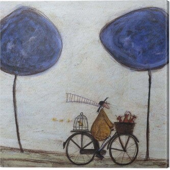 Obraz na plátně Sam Toft - Freewheelin‘s With Joyce Greenfields and the Felix 3, 2 cm - 30×30 cm