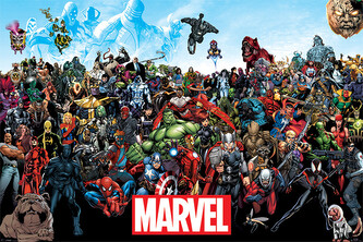 Plakát, Obraz - Marvel - Universe, 91.5 × 61 cm