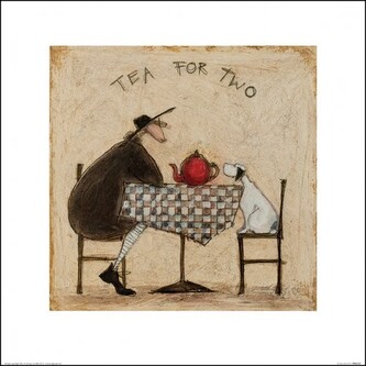 Umělecký tisk Sam Toft - Tea for Two, 30 × 30 cm