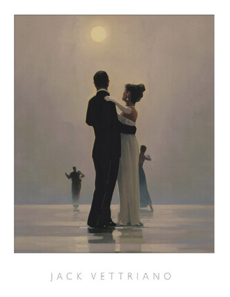 Umělecký tisk Dance Me To The End Of Love, 1998, Jack Vettriano, 40 × 50 cm