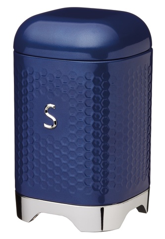 Kovová dóza na cukr Lovello modrá