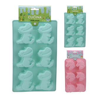 forma 6ks 27,5cm silikon JEDNOROŽEC nebo DINOSAURUS