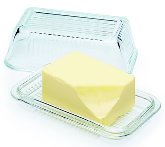 Skleněná dóza na máslo Glass Vintage