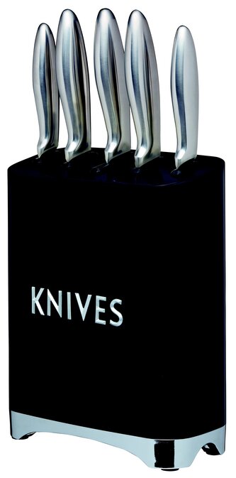 Kovový stojan na nože Lovello černý