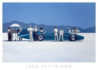 Umělecký tisk Bluebird at Bonneville, 1995, Jack Vettriano, 70 × 50 cm