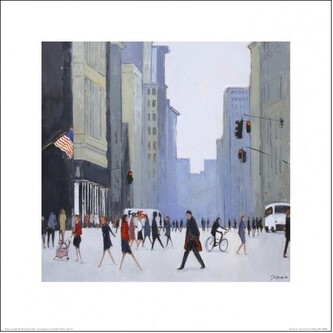 Umělecký tisk New York - 5th Avenue, 40 × 40 cm