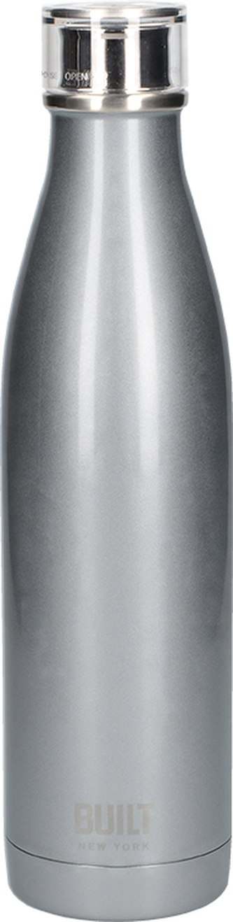 Láhev na vodu Built stříbrná