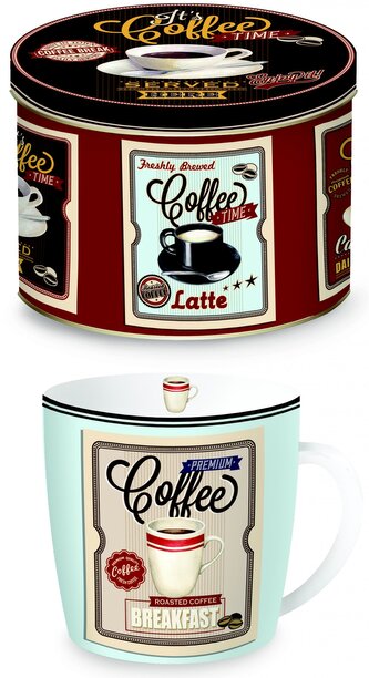 Dárková sada s hrnkem Vintage Breakfast