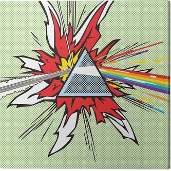 Obraz na plátně Pink Floyd - Dark Side of the Moon Pop Art, 2 cm - 40×40 cm