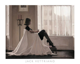 Umělecký tisk In Thoughts Of You - Retrospective Print Exhibition, 1996, Jack Vettriano, 50 × 40 cm