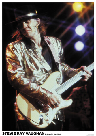 Plakát, Obraz - Stevie Ray Vaughan - Philadelphia 1986, 59.4 × 84 cm