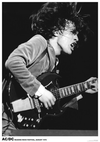 Plakát, Obraz - Angus Young - Reading Rock Festival, 59.4 × 84.1 cm