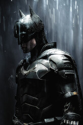 Plakát, Obraz - The Batman 2022 Grey, 80 × 120 cm