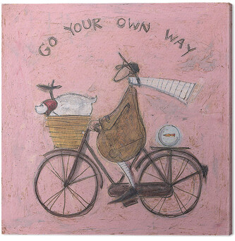 Obraz na plátně Sam Toft - Go Your Own Way, 2 cm - 30×30 cm